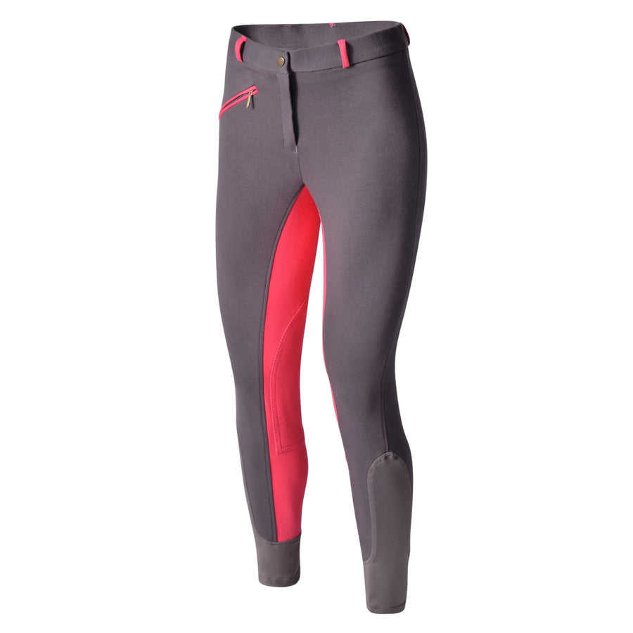 Bow & Arrow Day Breeches Charcoal/Pink