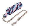 Cottage Craft Deluxe Lead Rope with Chain Pink/Pale Blue