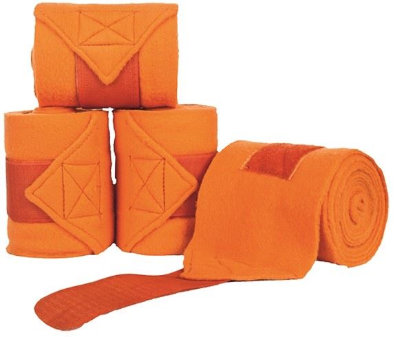 HKM Polar Fleece Bandages Orange