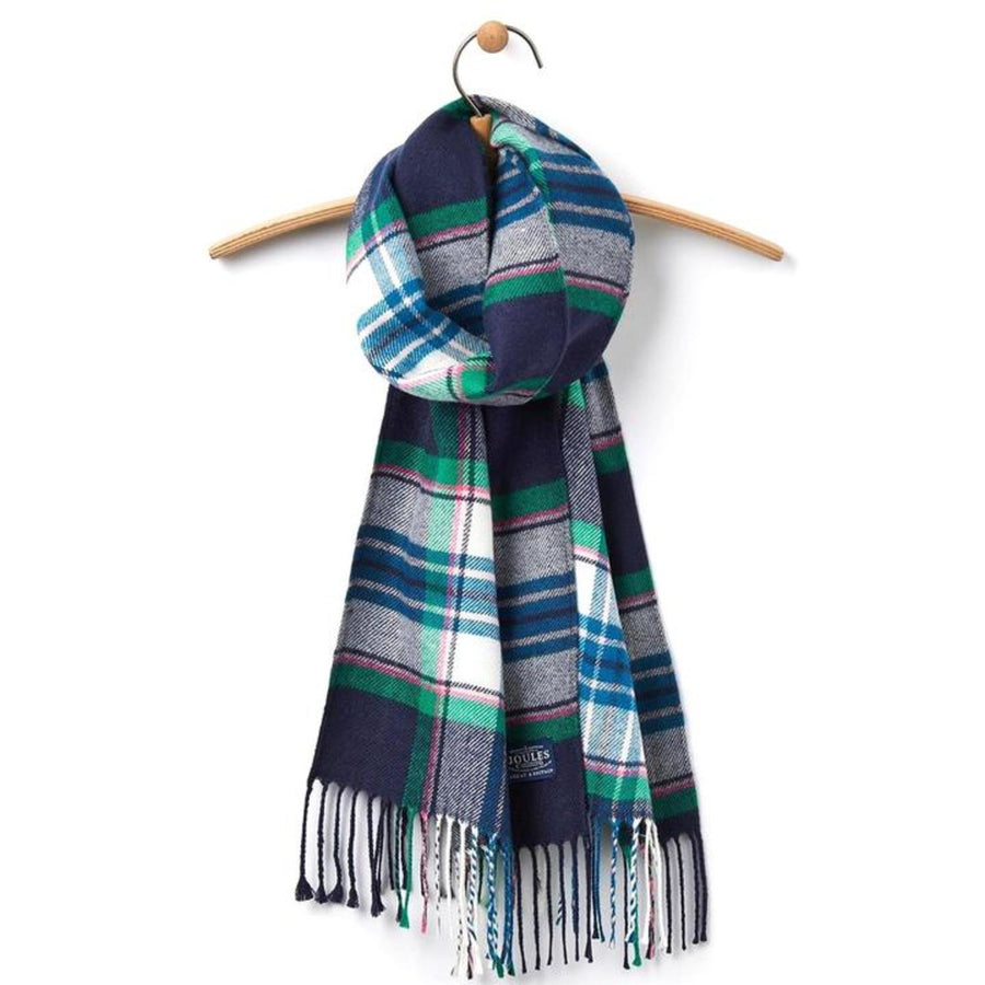 Joules Warm Handle Scarf French Navy Check