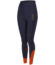 Bow And Arrow Tabah Riding Leggings Navy and Orange