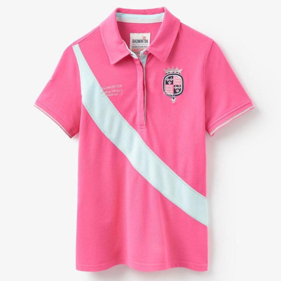 Joules Badminton Polo Shirt Pink