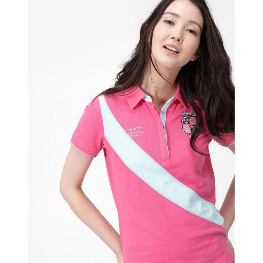 Joules Badminton Polo Shirt Pink