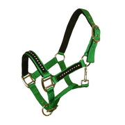 White Horse Equestrian DHC Headcollar without Leadrope Green