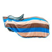 Hkm Exercise Sheet Color Stripes Blankets Blue Beige Dark Brown