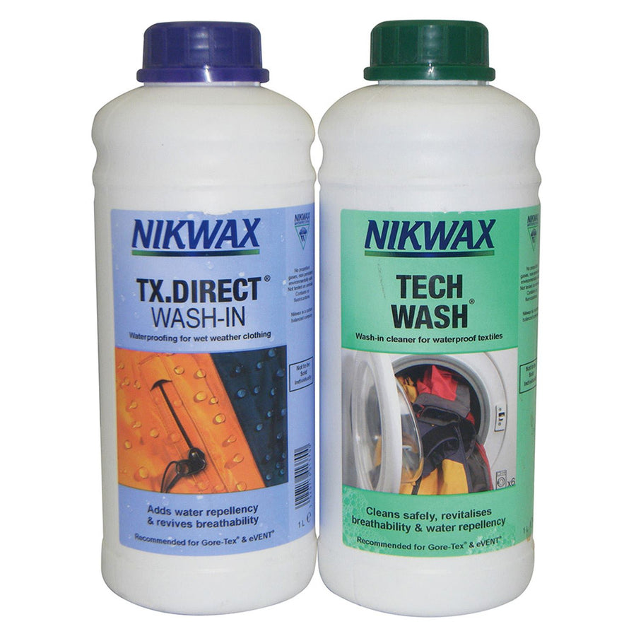 Nikwax Tech Wash/TX Direct Wash-In Twin Pack - 1 Lt