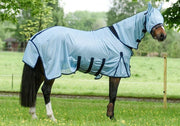 White Horse Equestrian Hi-Fly Mesh Fly Rug  Ice Blue