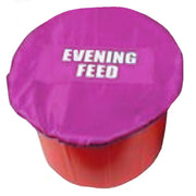 White Horse Equestrian Morning/Evening Feed Bucket Cover Pink