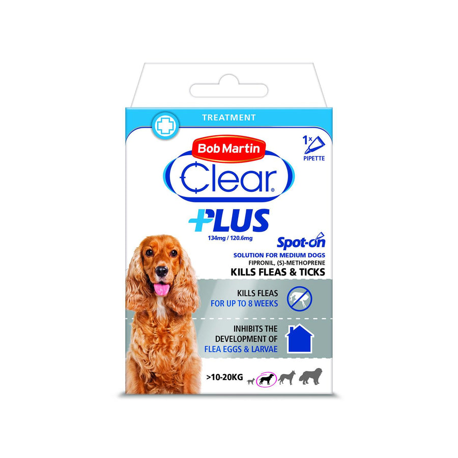 Bob Martin Clear Plus Spot On Solution For Medium Dogs