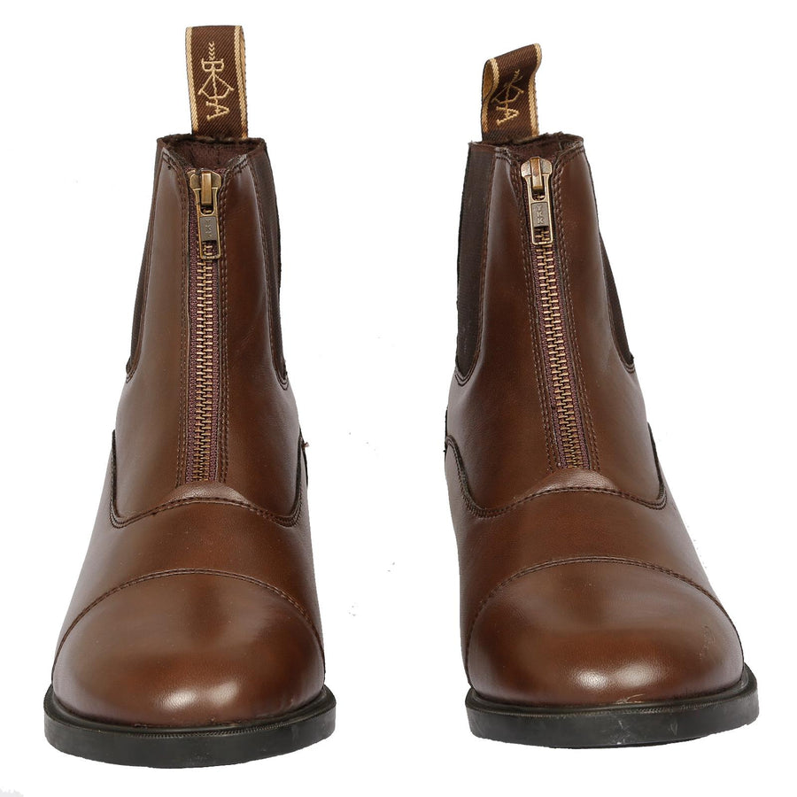 Bow & Arrow Olivia Front Zip Boots Brown