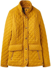 Joules Newdale Quilted Coat Brown