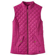 Joules Quilted Minx Gilet Deep Fuchsia