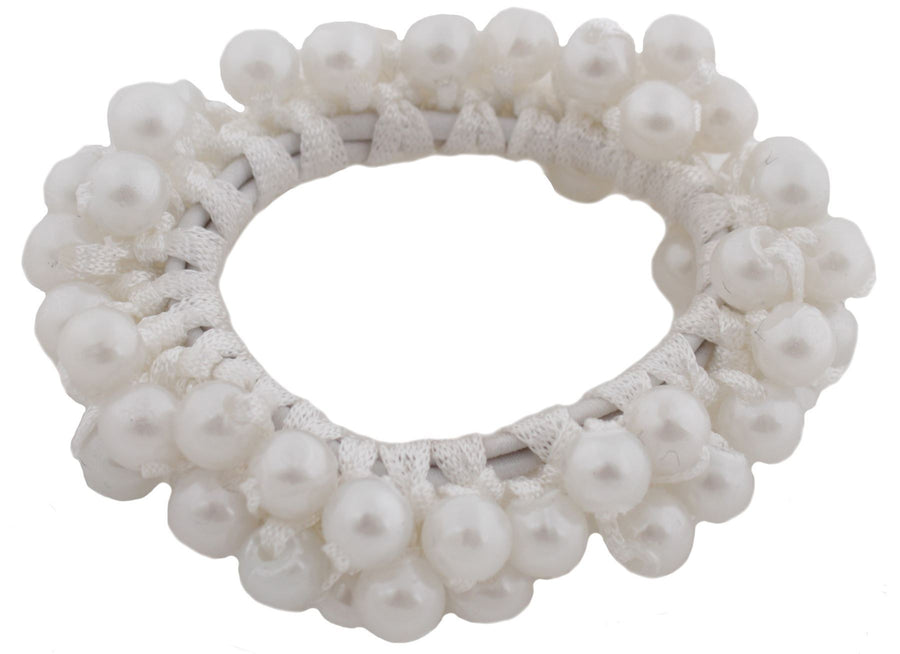 Horka Hair Bow Pearl Competition Accessories White