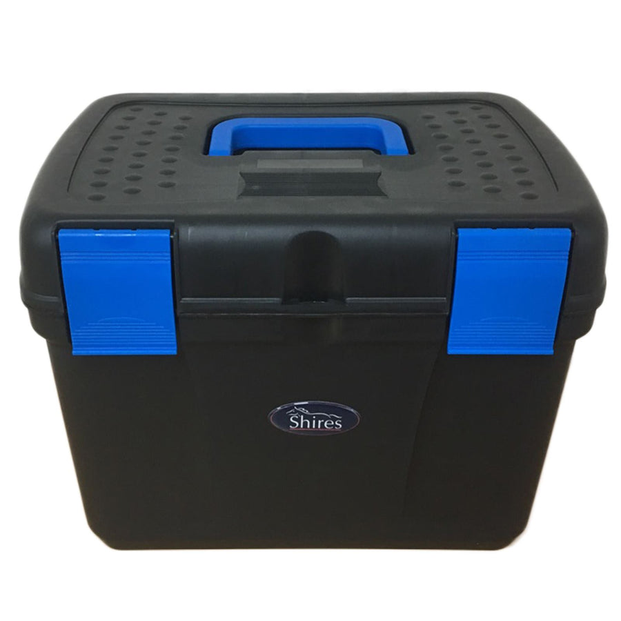 Shires Deluxe Grooming Box Black/Royal Blue