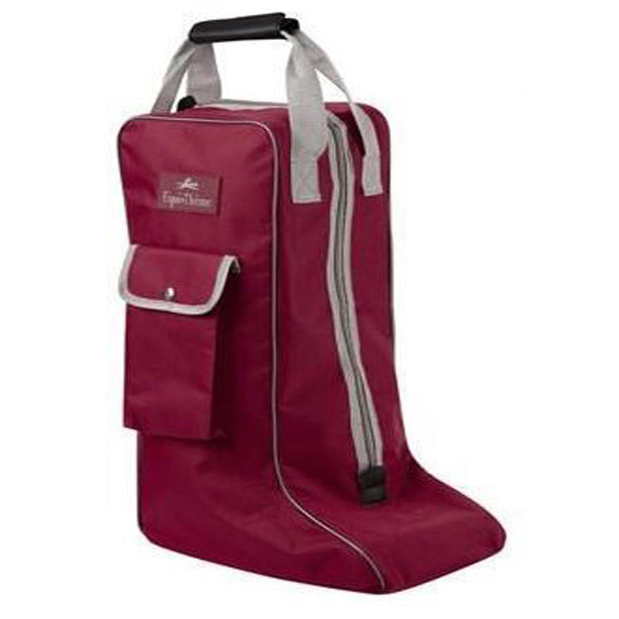 Equi-Theme Boots Bag Burgundy/Light Grey