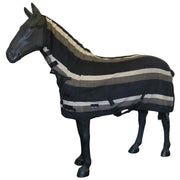 Best on Horse Print Rug Black Stripes