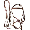 White Horse Equestrian Rimo Grackle Bridle Brown