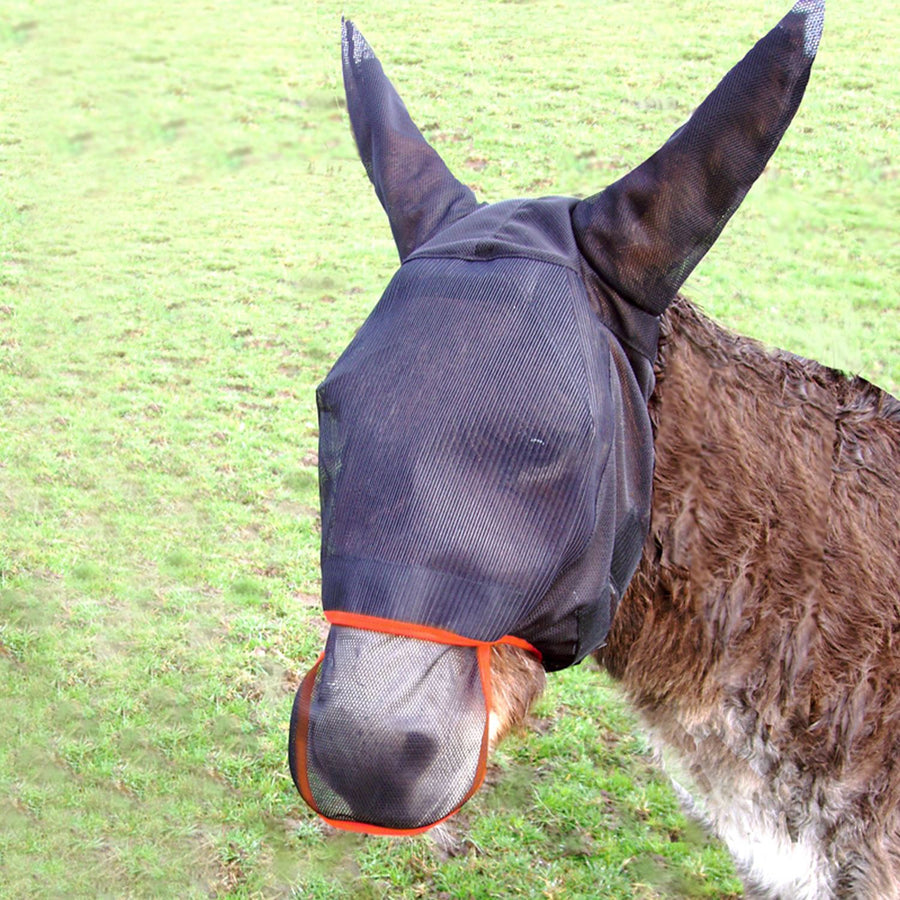 Equilibrium Field Relief Max Fly Mask Donkey Black/Red