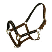 White Horse Equestrian DHC Headcollar without Leadrope Brown