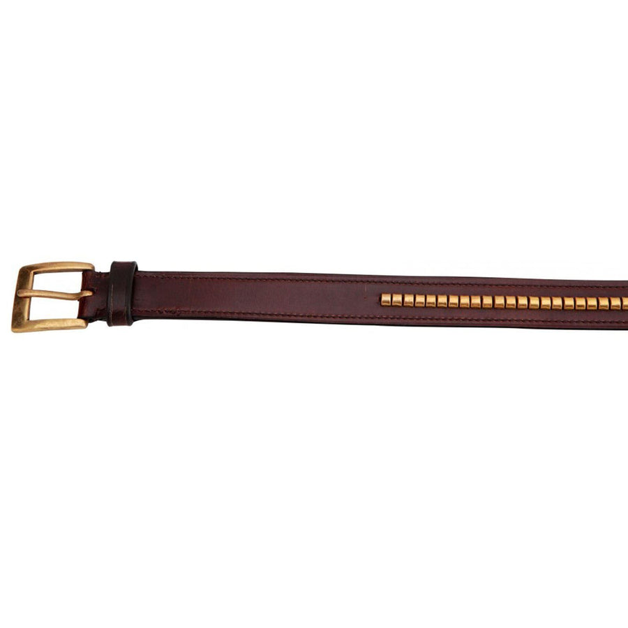 Horka Leather Clincher Ladies Belt Brown/Gold