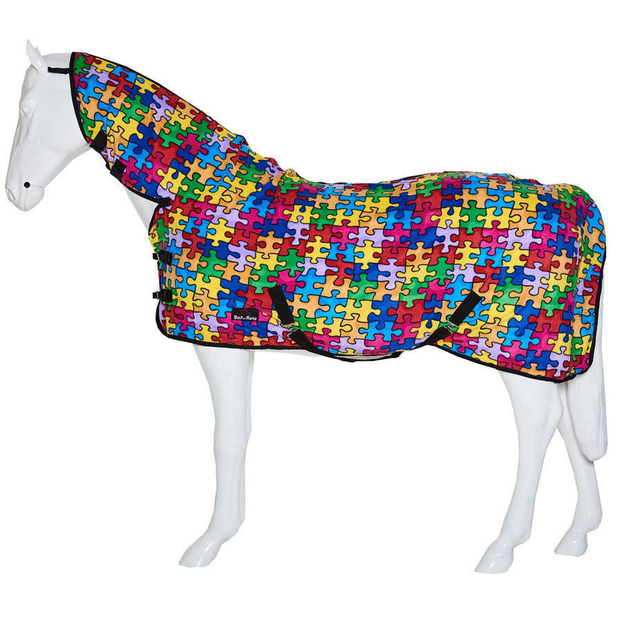 Best on Horse Print Rug Puzzle Stripe