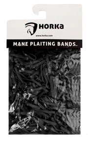 Horka Mane 'Plaiting Bands' Grooming Accessories Black