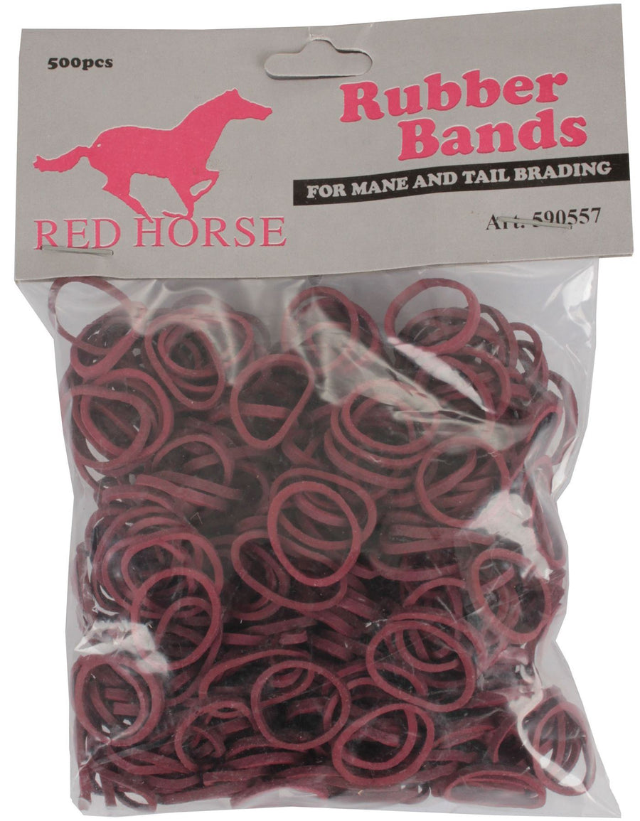 Red Horse Rubber Bands Rh Grooming Brown