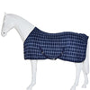 Best On Horse Checkered Standard Neck Fleece Navy Check