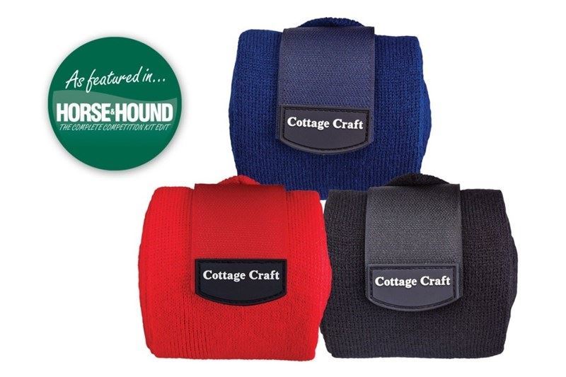 Cottage Craft Stable Bandages Set of 4 Navy Blue