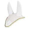 HKM Fly Veil Ear Bonnet White