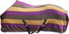 Hkm Cooler Blanket Colour Stripes With Crossstrap Blankets Blackberry Dark Brown Copper