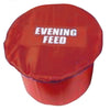 White Horse Equestrian Morning/Evening Feed Bucket Cover Orange