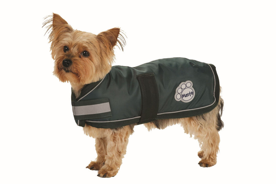 DOG11 Masta Waterproof Nylon Dog Coat Green