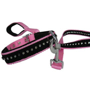 White Horse Equestrian Kalb Collar and Lead Set Pink
