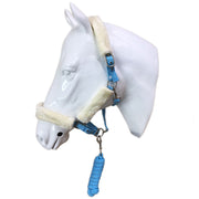 White Horse Equestrian Elegant Headcollar Ice Blue