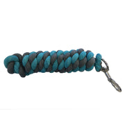 White Horse Equestrian Lizzi 2Meter Leadrope Turquoise/Grey