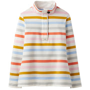 Joules Saunton Funnel Neck Sweatshirt Multi Stripe