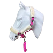White Horse Equestrian Elegant Headcollar Hot Pink