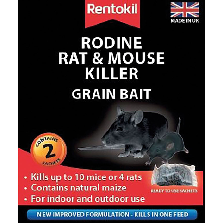 Rentokil Rodine Rat & Mouse Killer Grain Bait