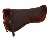 White Horse Equestrian Half Pads Brown/Brown