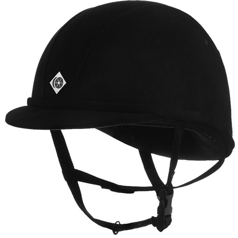 Charles Owen 'YR8' Micro Suede Helmet Black