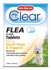 Bob Martin Clear Flea Tablets for Small Dogs & Puppies x 3 Pack