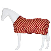 Best On Horse Checkered Standard Neck Fleece Red Check