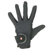 HKM Pro Team Professional Nubuk Look Riding Gloves Black Grey