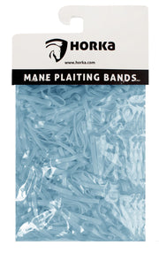 Horka Mane 'Plaiting Bands' Grooming Accessories Light Blue
