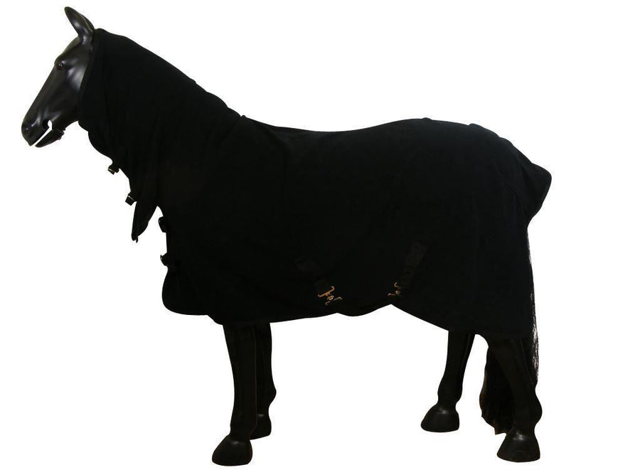 Best On Horse Full Neck Fleece Rug Black
