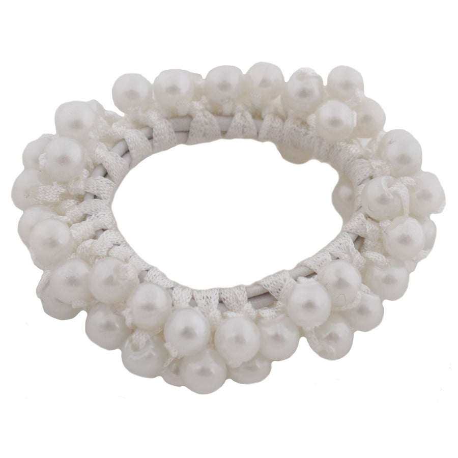 Horka Hair Bow Pearl Competition Accessories White