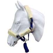 White Horse Equestrian Elegant Headcollar Royal Blue