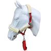White Horse Equestrian Elegant Headcollar Red
