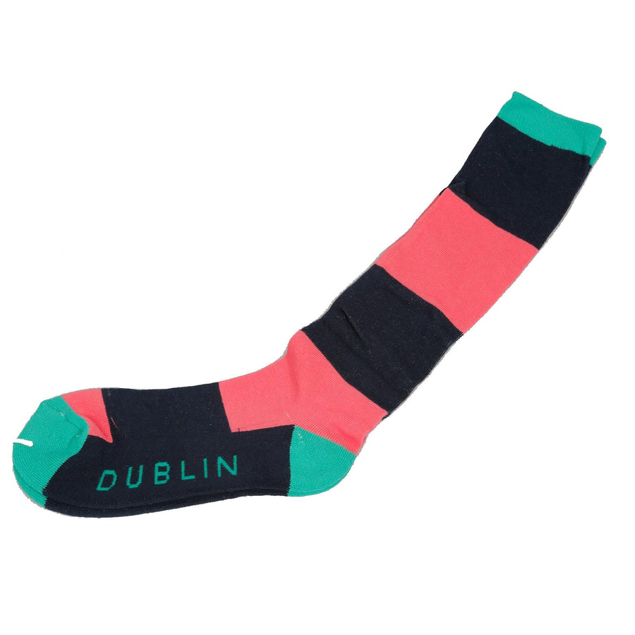 Dublin Pack of 3 Socks Pink Stripe 36-41